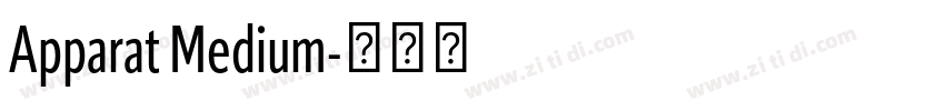 Apparat Medium字体转换 Apparat Medium字体转换